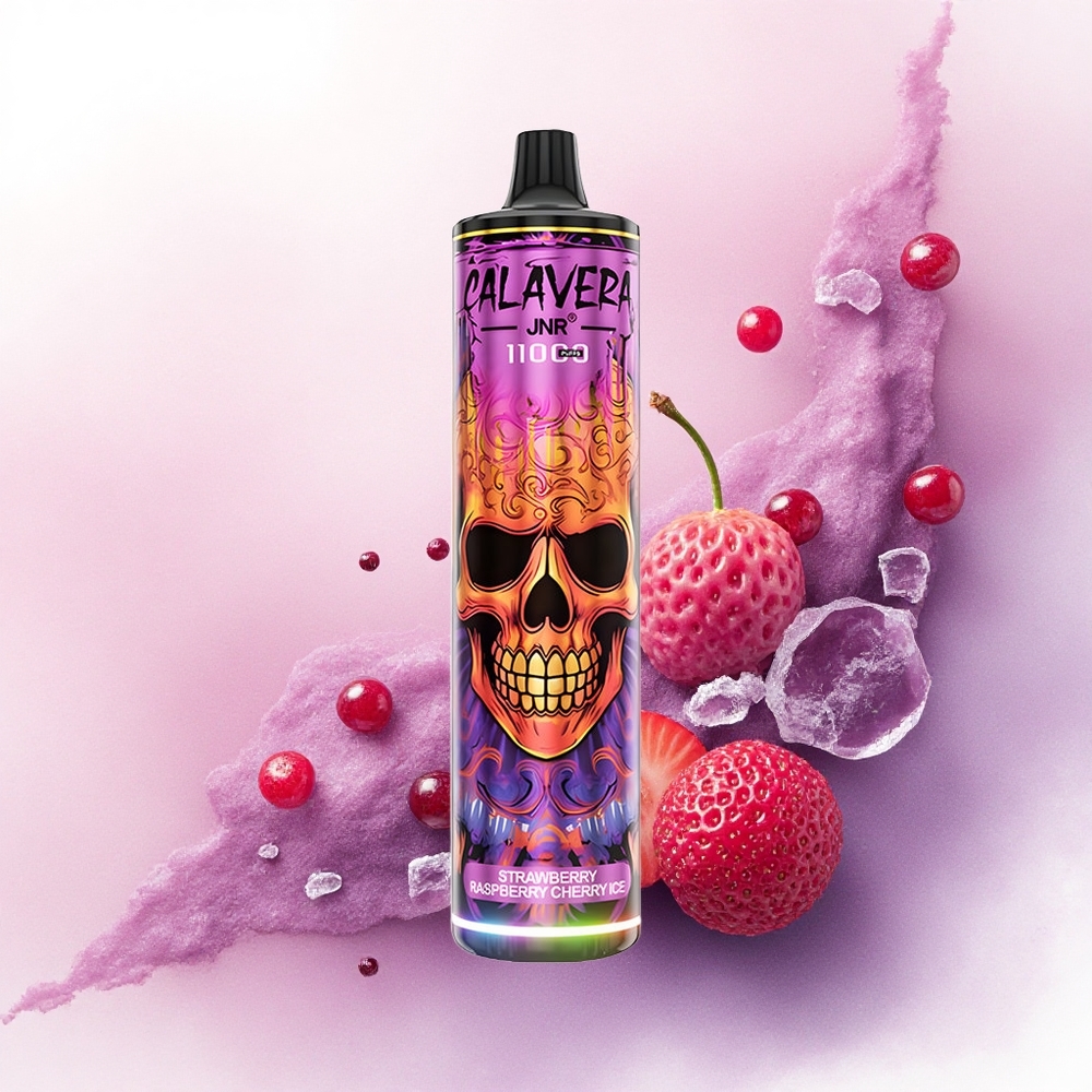 JNR Calavera 11000 Capsună Zmeură Cireșă Gheață cu 850 mAh și 2 Nicotină
