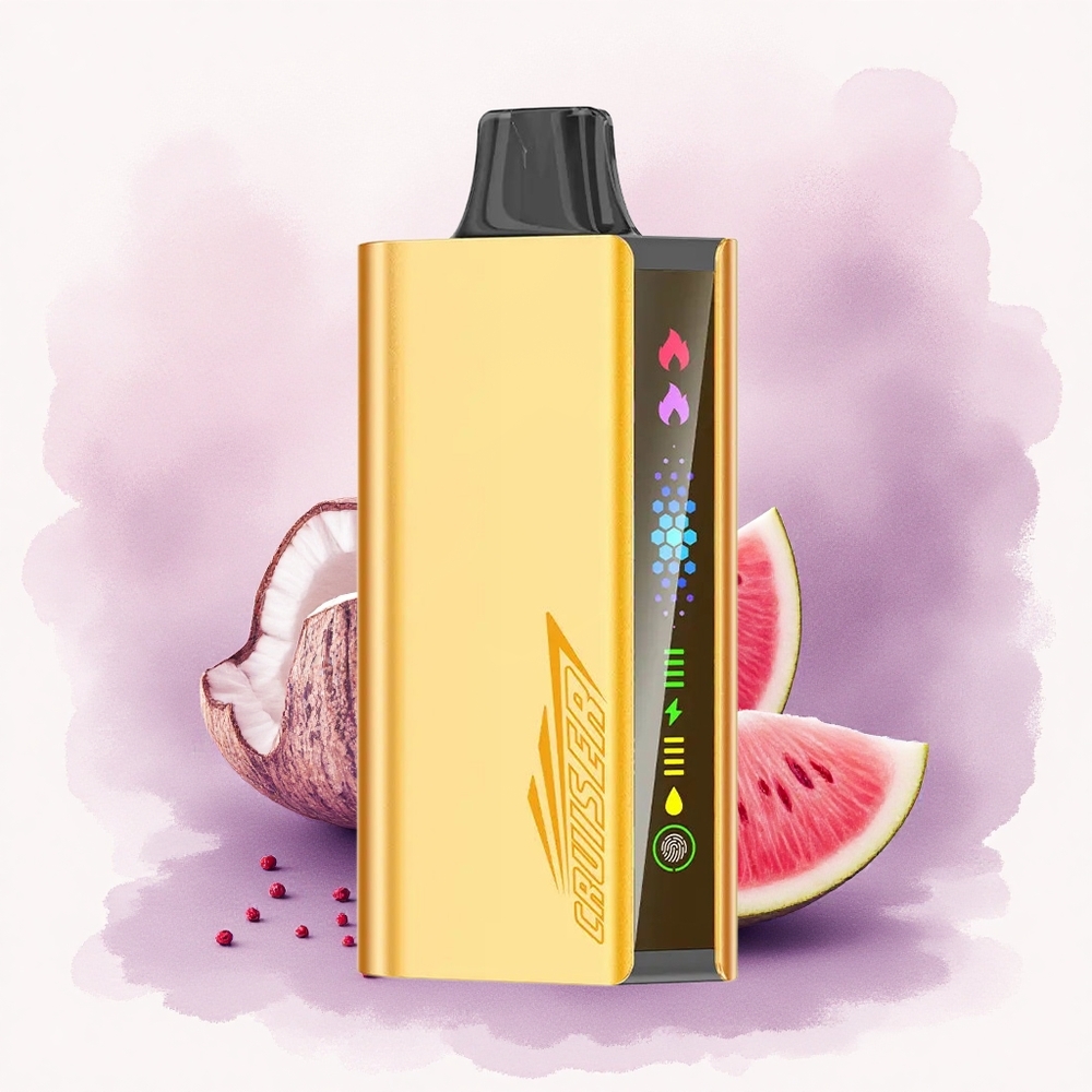 JNR Cruiser 12000 Apă de Cocoș cu Căpșuni și Pepene Verde 50mg Nicotină 3500mAh Corp Metalic Integral