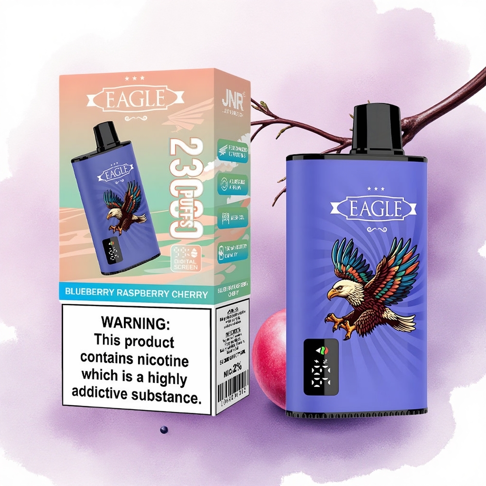 JNR EAGLE Smart 23000 Afine Zmeură Cireșă cu Ecran Digital și 750mAh