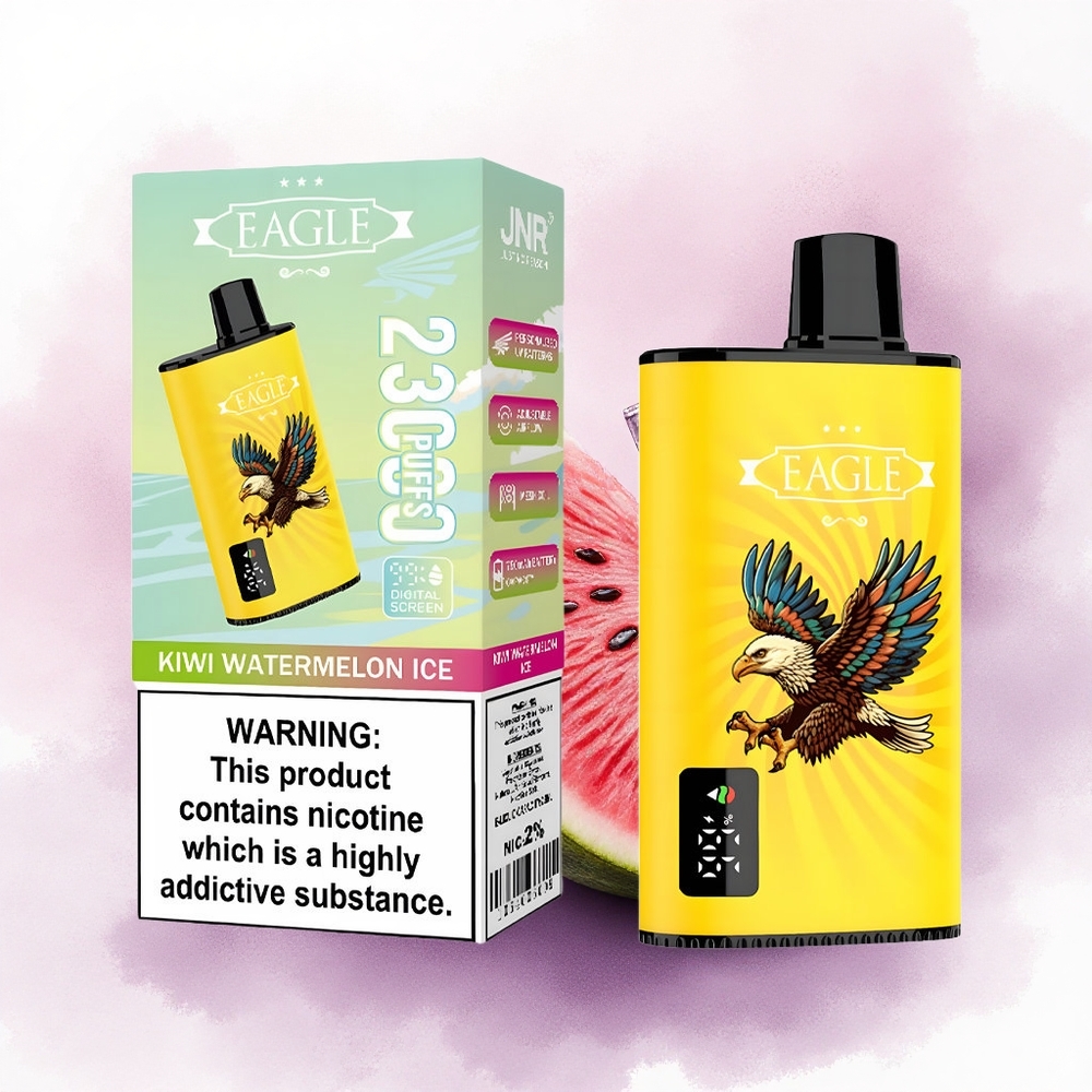 JNR EAGLE Smart 23000 Kiwi Pepene Verde Gheață cu 2 Nicotină și 750mAh