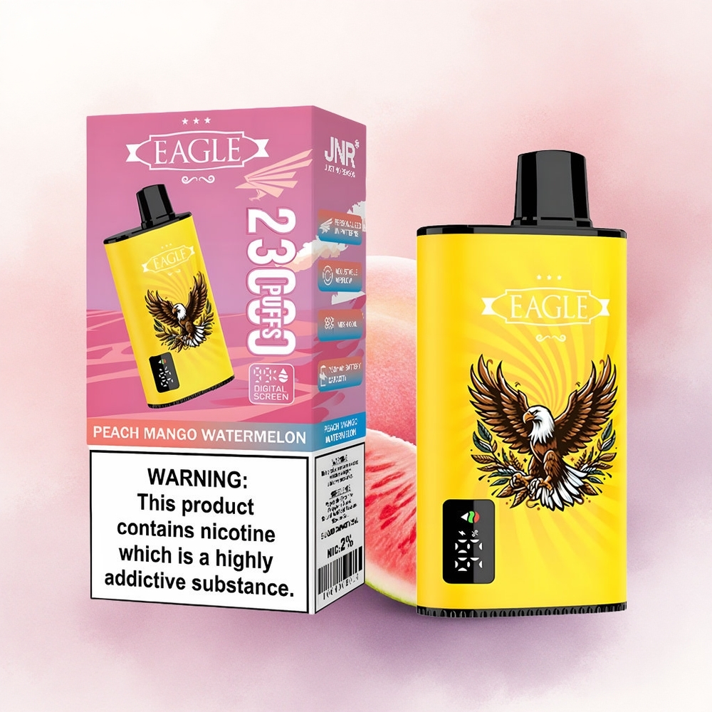 JNR EAGLE Smart 23000 Piersic Mango Pepene Digital Tip-C 750mAh 2 Nicotină