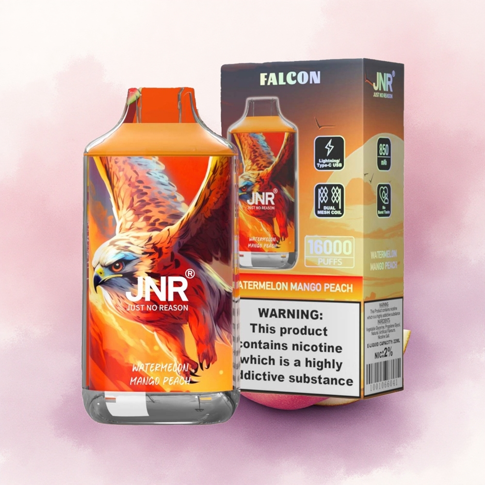 JNR Falcon 16000 Pepene Mango Piersică cu 850 mAh și Nicotină 2