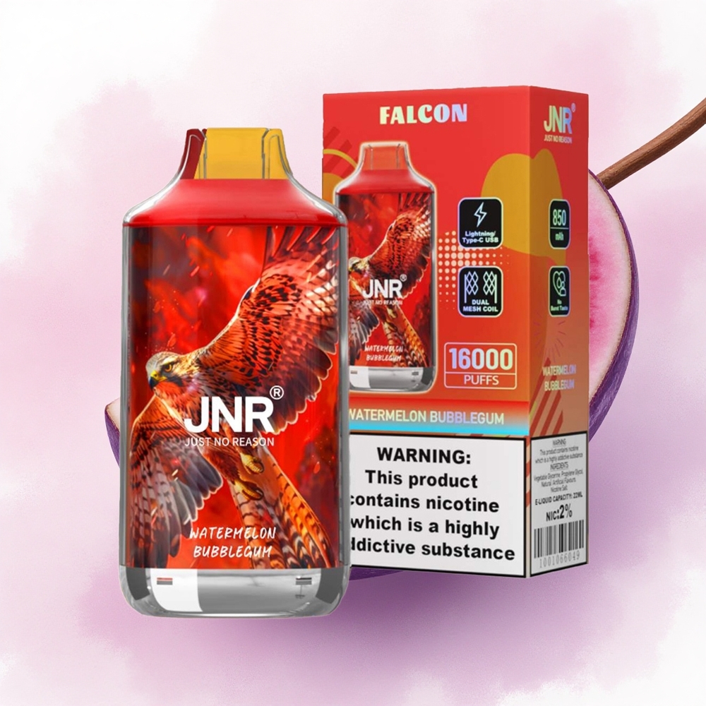 JNR Falcon 16000 Pepene Zaharat Bucăți cu Nicotină 2 și Baterie 850 mAh