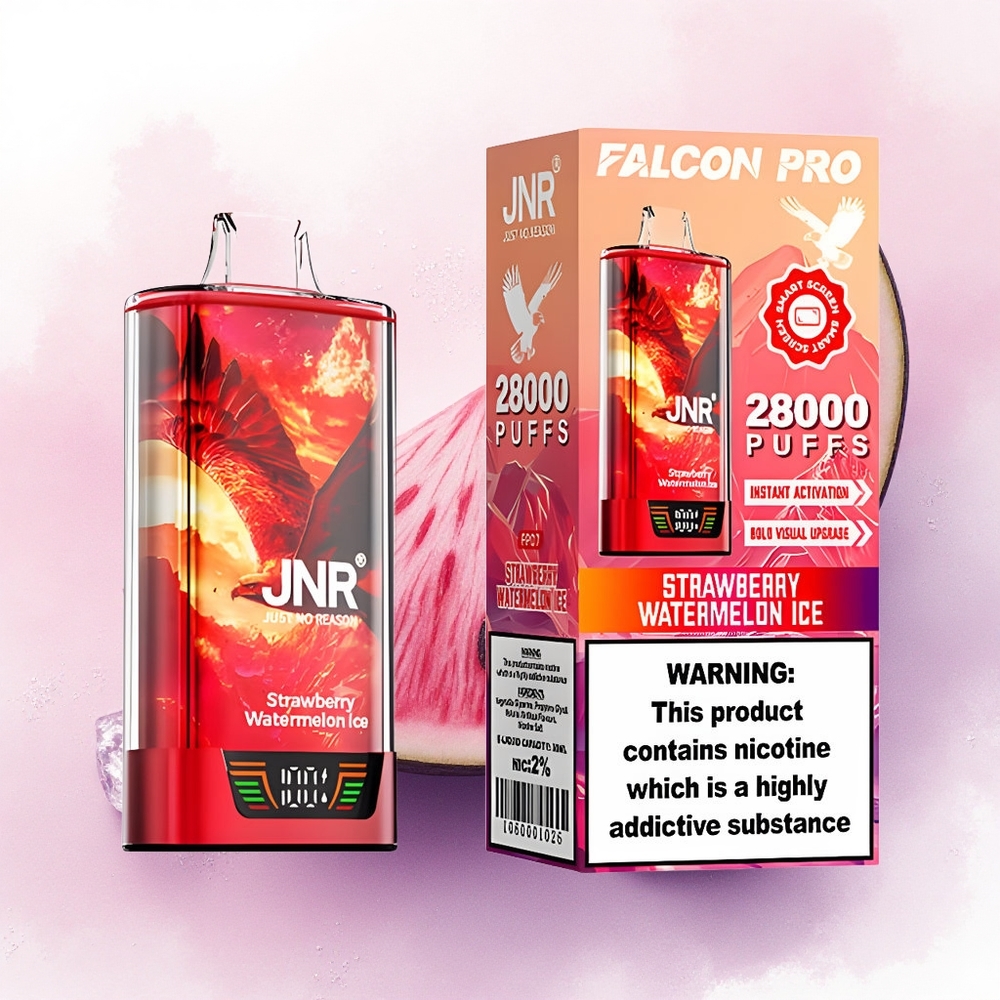 JNR Falcon Pro 28000 Capsună Pepene Gheață cu 5 Nicotină și 950mAh
