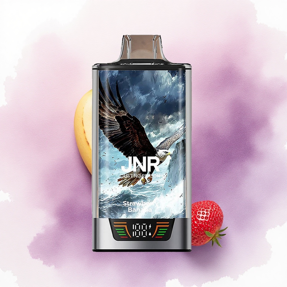 JNR Falcon Pro 28000 Căpșună Banană 30ml 950mAh 5 Nicotină