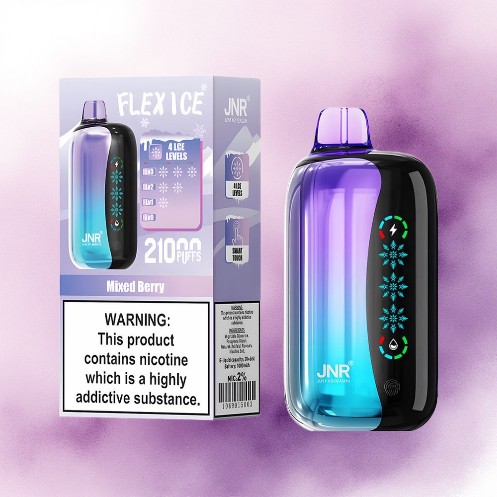 JNR Flex Ice 21000 Amestec de Fructe de Pădure cu Gheață Reglabilă și 1000mAh