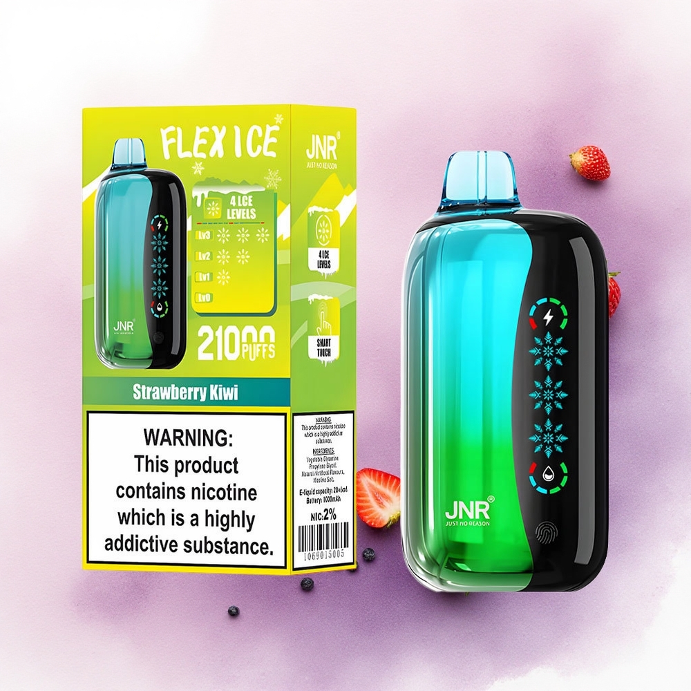 JNR Flex Ice 21000 Căpșună Kiwi cu Ajustare Gheață 1000mAh Conținut Nicotină 5