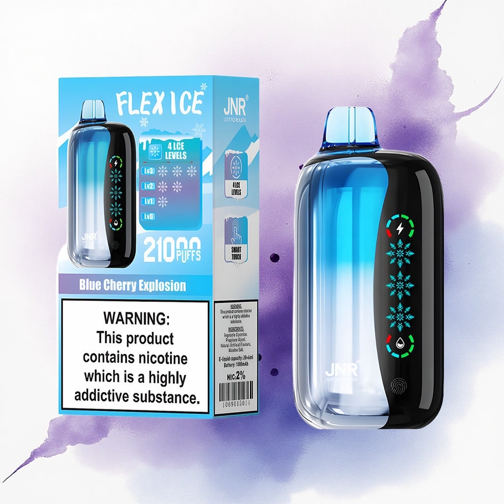 JNR Flex Ice 21000 Explozia de Cireșe Albastre cu Ajustare Ice și 1000mAh