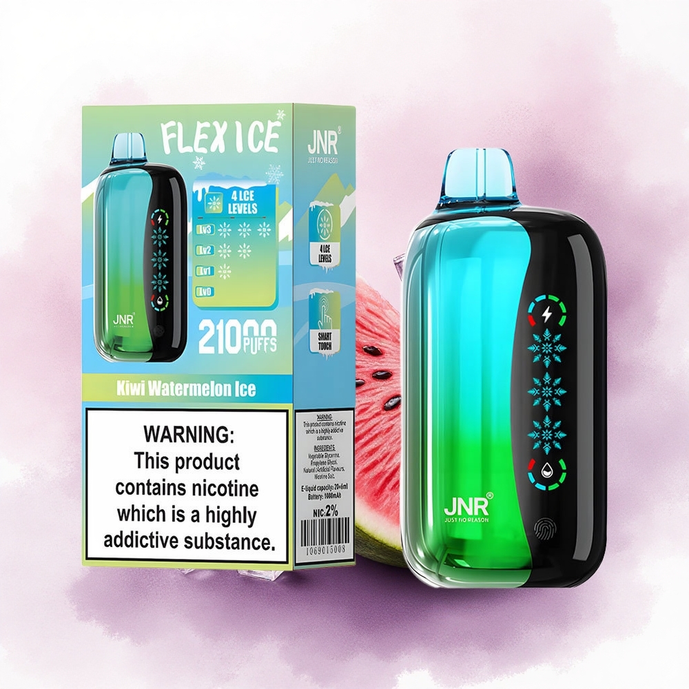 JNR Flex Ice 21000 Pepene Verde Gheață Ajustabil cu Nicotină 5 și Baterie 1000mAh