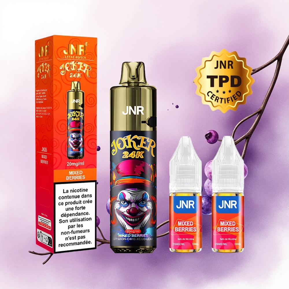 JNR Joker 24K Amestec de Fructe de Pădure cu 2 Nicotină și 800mAh