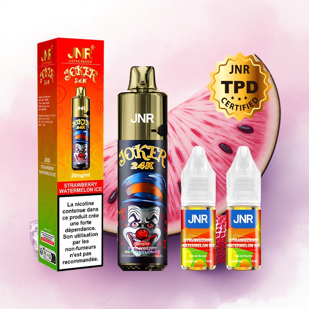 JNR Joker 24K Capsună Pepene Gheață cu 2 Nicotină și Baterie 800mAh