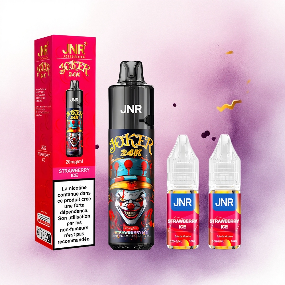 JNR Joker 24K Înghețată de Căpșuni cu 2 Nicotină și 800mAh