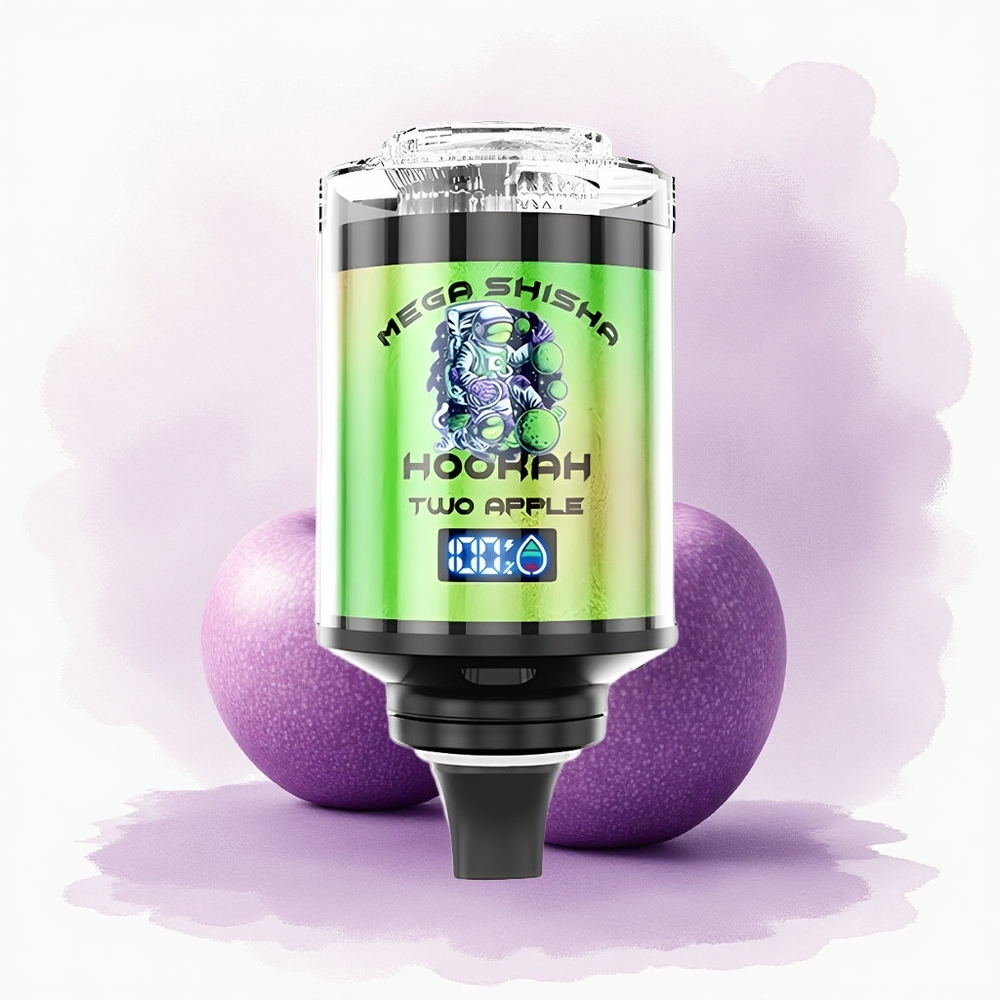 JNR Mega Shisha Hookah 100K Două Mere 2200mAh 60ml 2 Nicotină