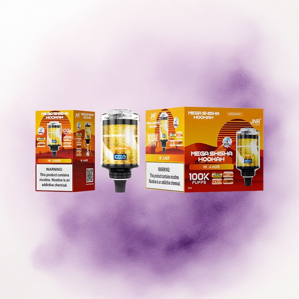 JNR Mega Shisha Hookah 100K Dragoste 60ml 2200mAh 2 Nicotină
