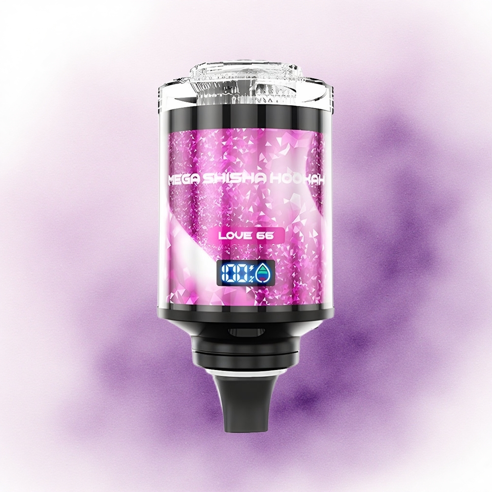 JNR Mega Shisha Hookah 100K Dragoste 66 cu 2200mAh și 2 nicotină