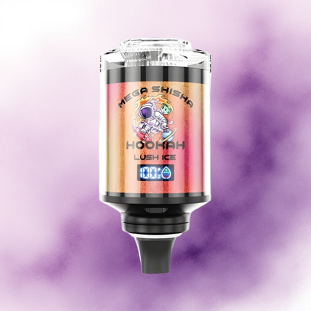 JNR Mega Shisha Hookah 100K Gheață Lush cu 2 nicotină și baterie 2200mAh