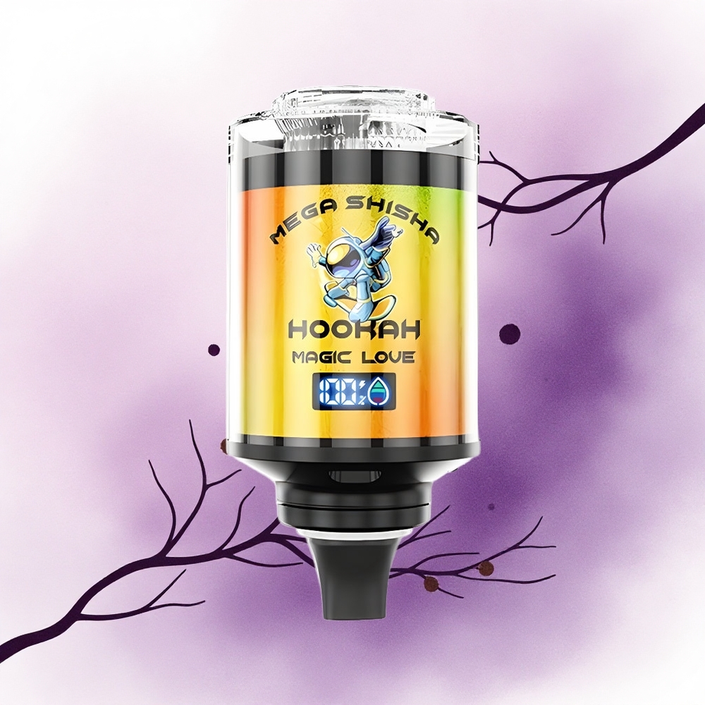 JNR Mega Shisha Hookah 100K Magic Dragoste cu 2200mAh și 2 nicotină