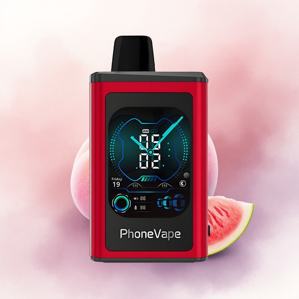 JNR PhoneVape 30000 Piersic Mango Pepene Verde cu Nicotină 5 și Baterie 850mAh