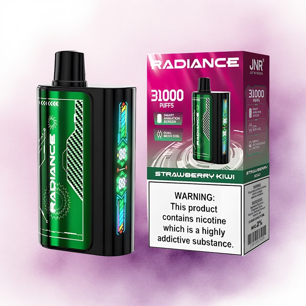 JNR Radiance 31000 Căpșuni Kiwi cu Nicotină 2 și Baterie 950 mAh
