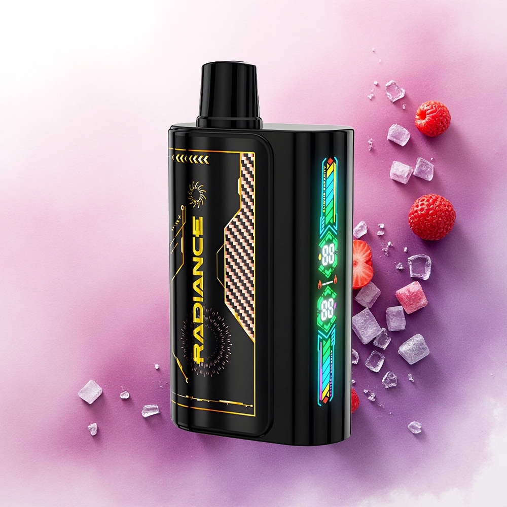 JNR Radiance 31000 Înghețată de Căpșuni Zmeură Cireșă cu 28ml E-lichid și 950 mAh Baterie Reîncărcabilă