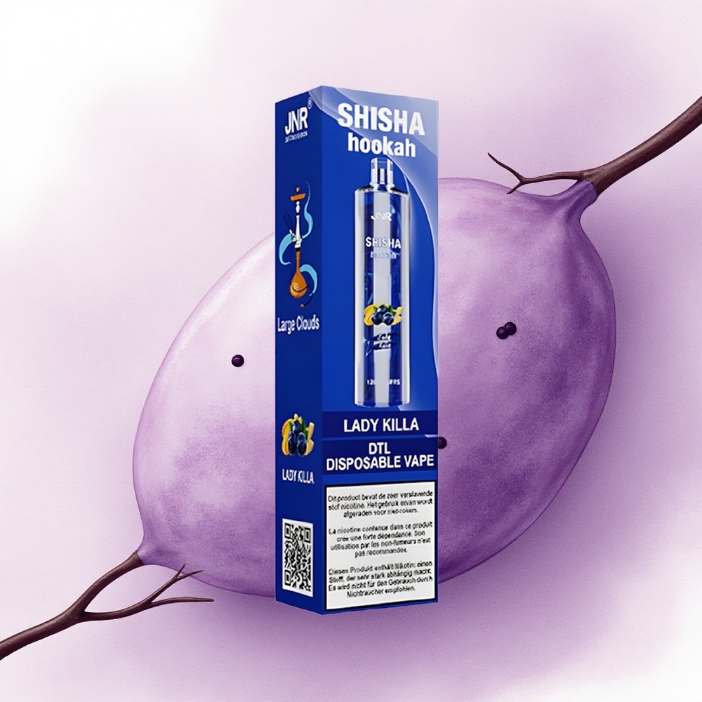 JNR Shisha Hookah 12000 Doamnă Ucigașă cu 24ml și 750mAh