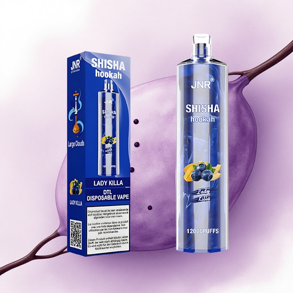 JNR Shisha Hookah 12000 Doamnă Ucigașă cu 24ml și 750mAh