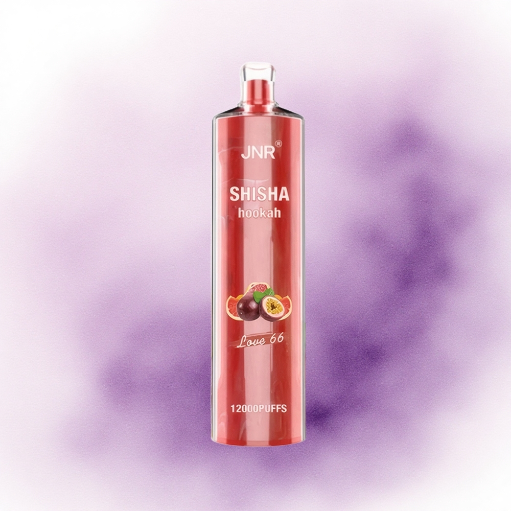 JNR Shisha Hookah 12000 Dragoste 66 cu baterie 750mAh și rezistență 06 Ohm