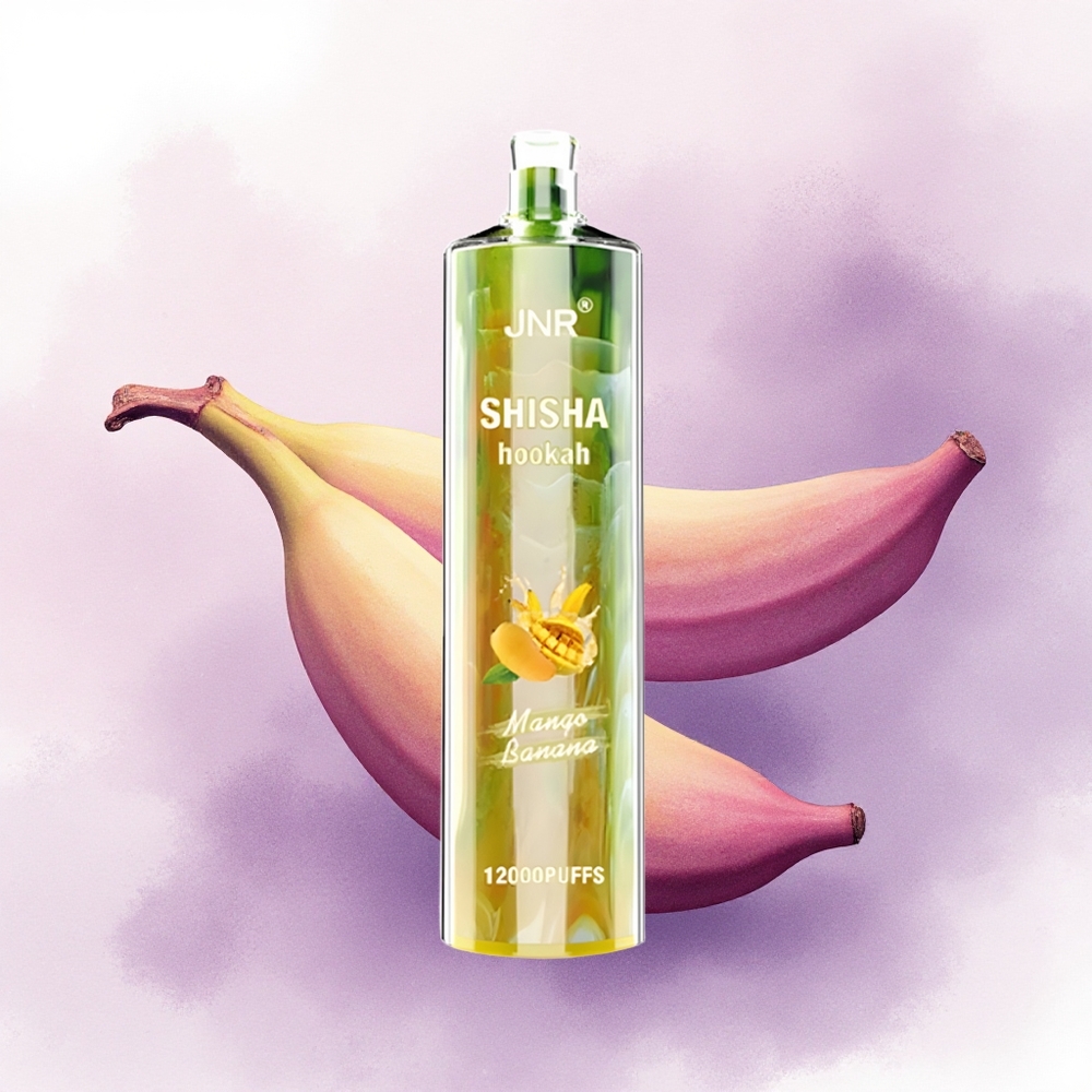 JNR Shisha Hookah 12000 Mango Banana 750mAh 24ml 0 Nicotin