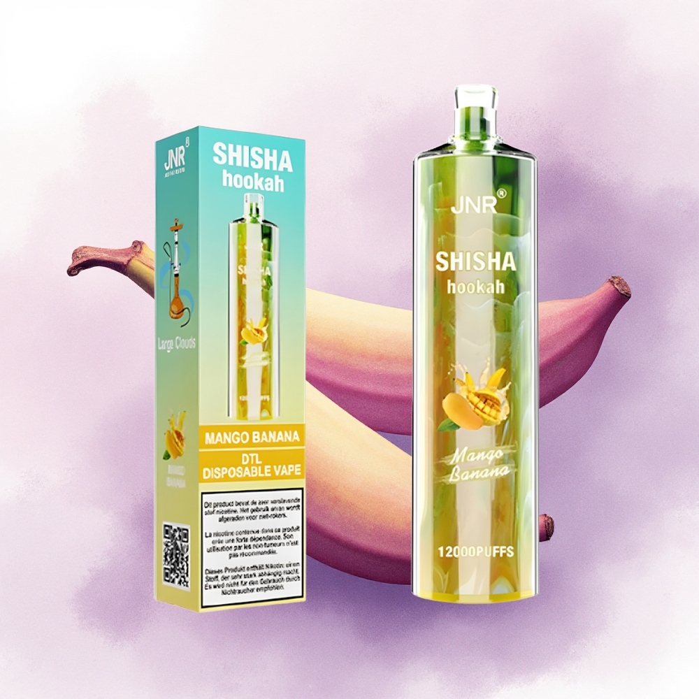 JNR Shisha Hookah 12000 Mango Banana 750mAh 24ml 0 Nicotin