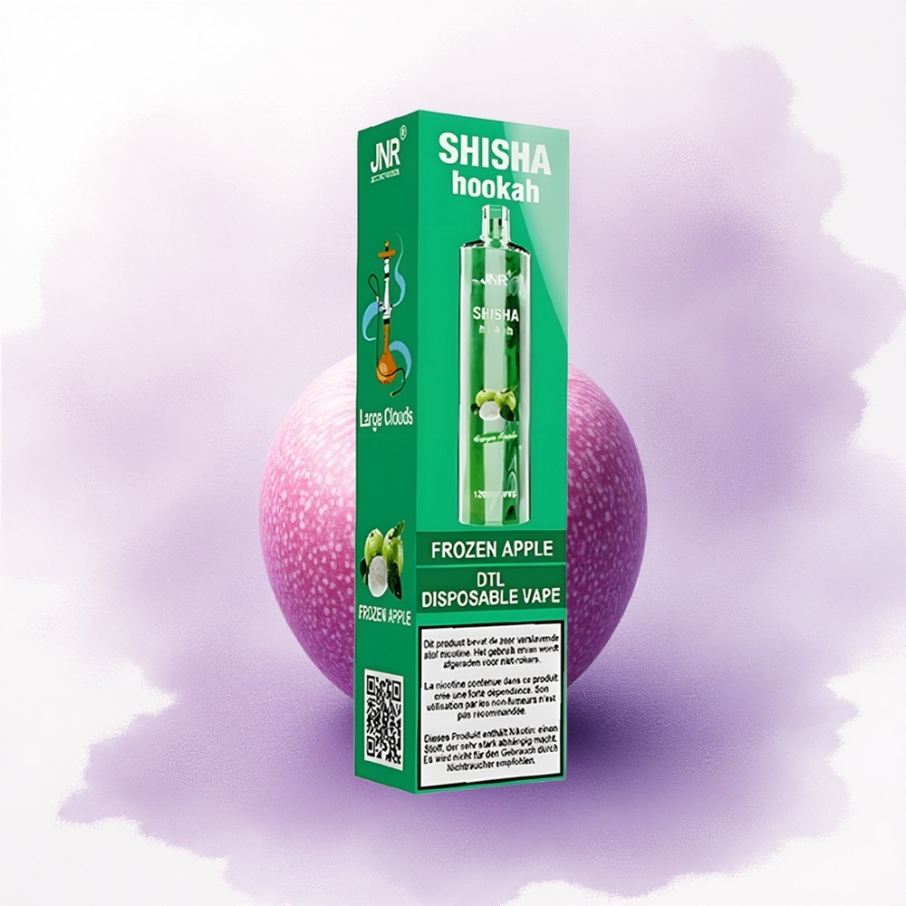 JNR Shisha Hookah 12000 Măr Înghețat 750mAh 0 Nicotină