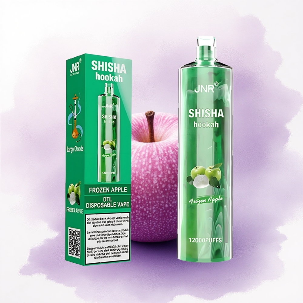 JNR Shisha Hookah 12000 Măr Înghețat 750mAh 0 Nicotină