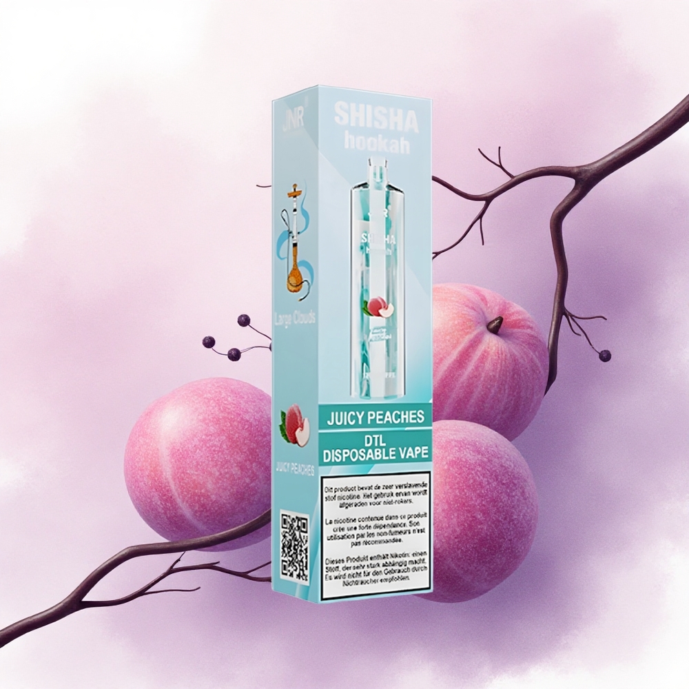 JNR Shisha Hookah 12000 Piersici Suculente 750mAh 24ml Nicotină 2