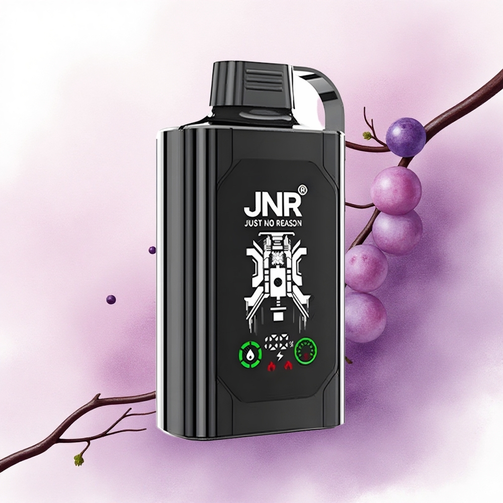 JNR Shisha Hookah Box 20500 Căpșună Strugure cu HD Display Dual Mesh Coil și 1000mAh