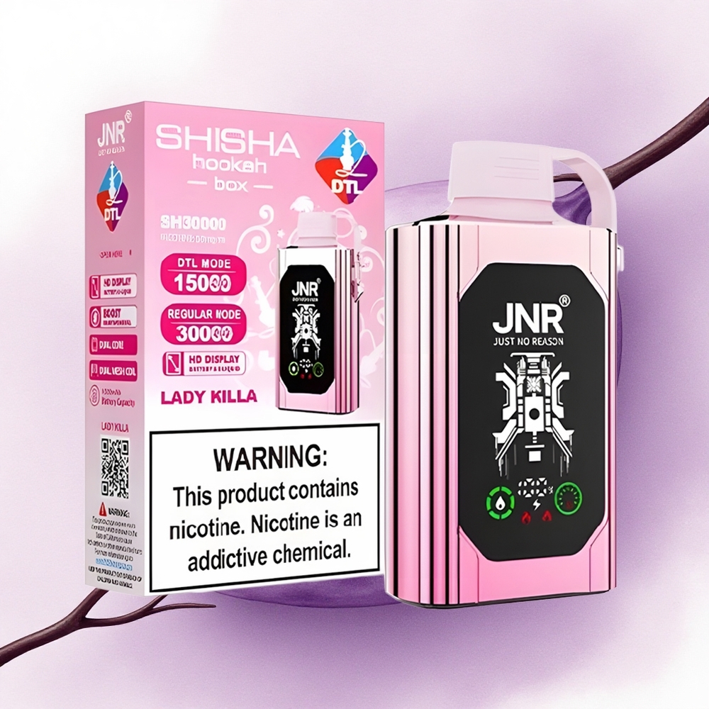 JNR Shisha Hookah Box 20500 Doamnă Killa 25ml 1000mAh Dual Mesh