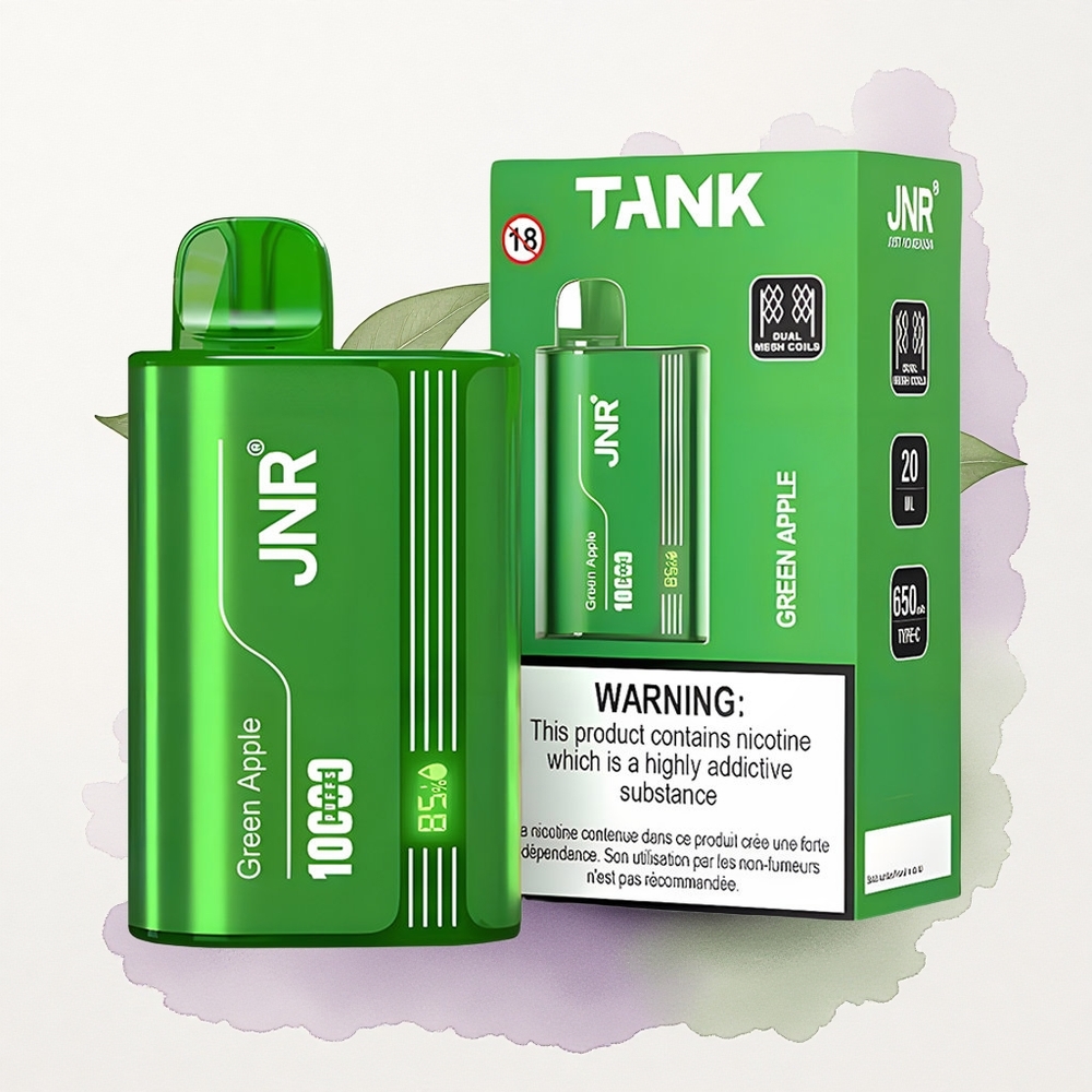 JNR Tank 10000 Măr Verde Piersică Pară cu Afișaj Digital și Dual Mesh Coil
