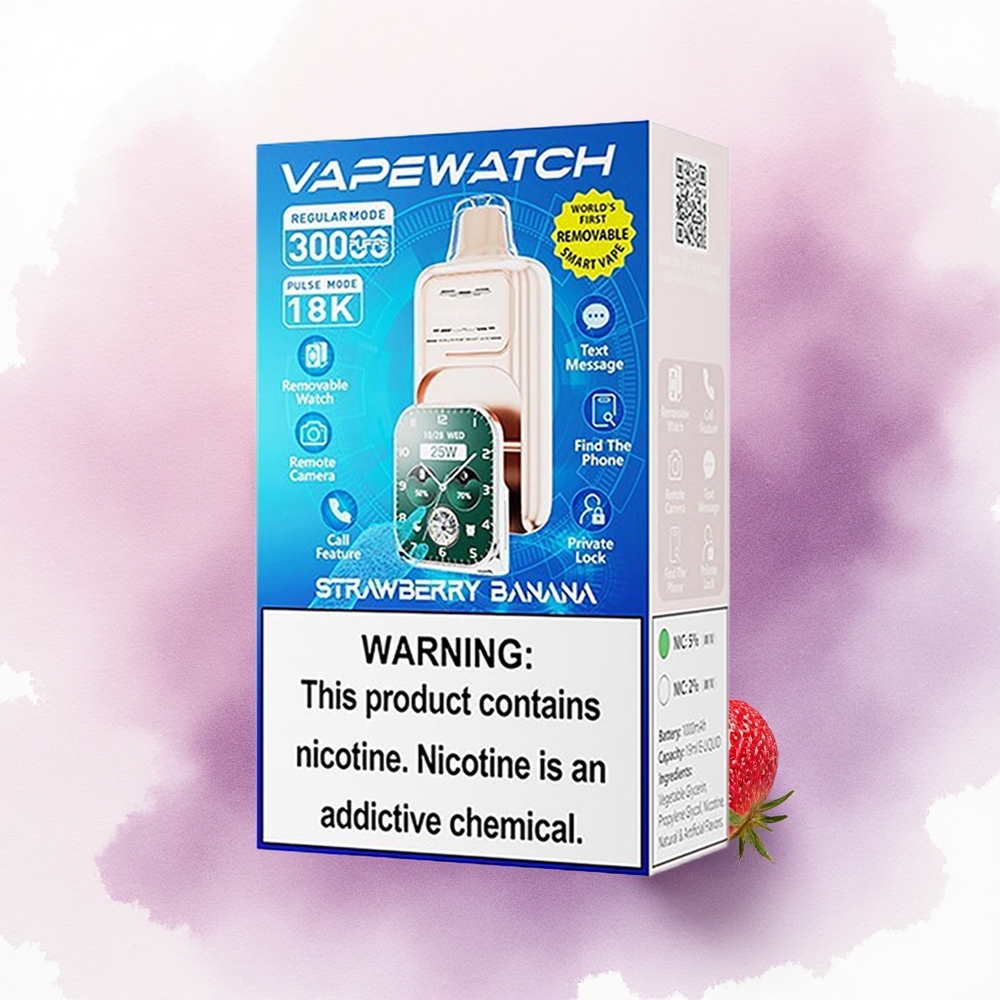JNR VapeWatch 30000 Căpșună Banană 1000mAh 19mL Nicotină 5