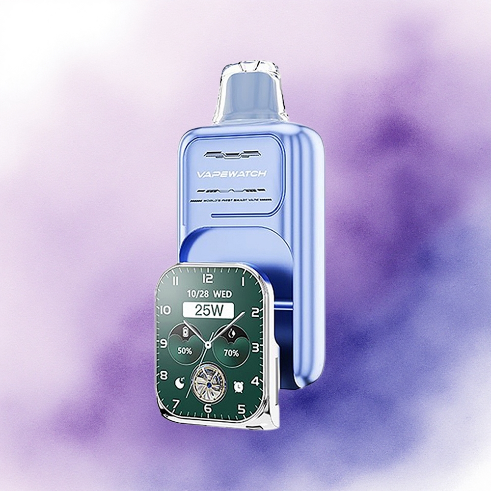 JNR VapeWatch 30000 Gheață Zmeură Albastră 1000mAh 5 Nicotină Dual Mesh