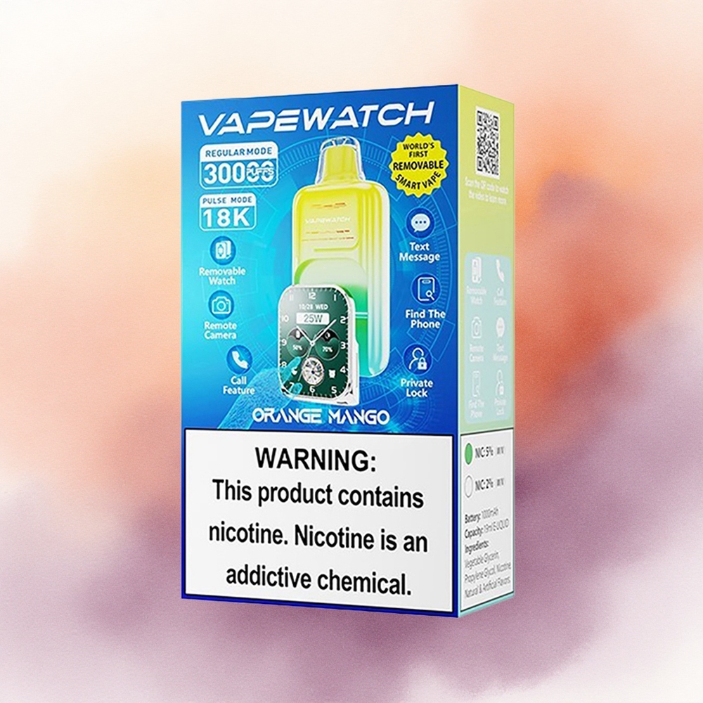 JNR VapeWatch 30000 Portocală Mango Dual Mesh Coil 1000mAh