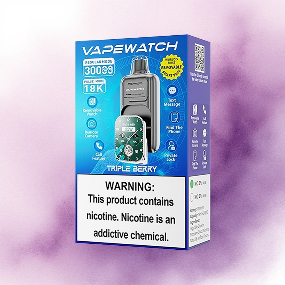 JNR VapeWatch 30000 Trei Fructe de Pădure cu 5 Nicotină și 1000mAh