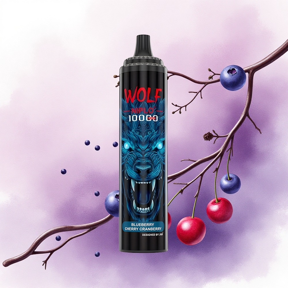 JNR Wolf Niplo 10000 Afine Visine Coacăze 20ml 650mAh Tip-C