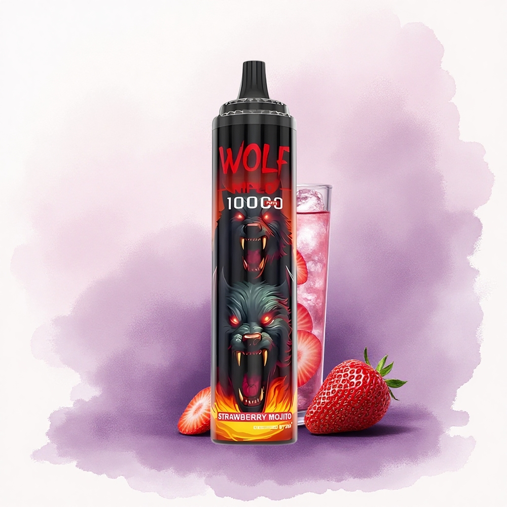 JNR Wolf Niplo 10000 Mojiță de Căpșuni cu 20ml și 650mAh
