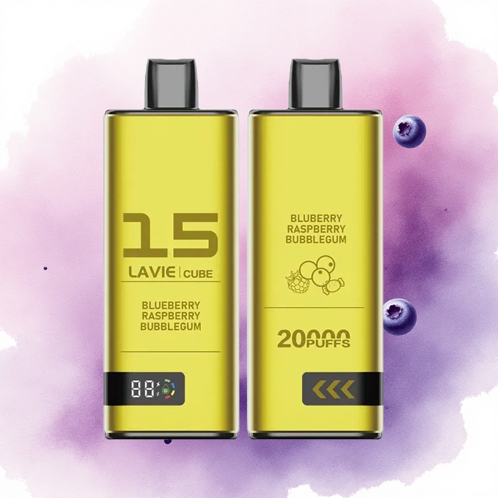 Lavie Cube 20000 Puffs Afine Zmeură Gumă de Balon 5 Nicotină 600mAh