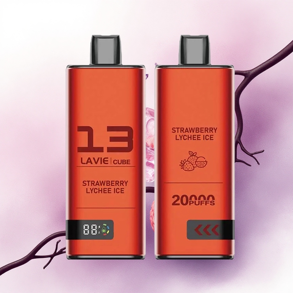 Lavie Cube 20000 Puffs Capsuni Lichee Gheață 5 Nicotină 600mAh