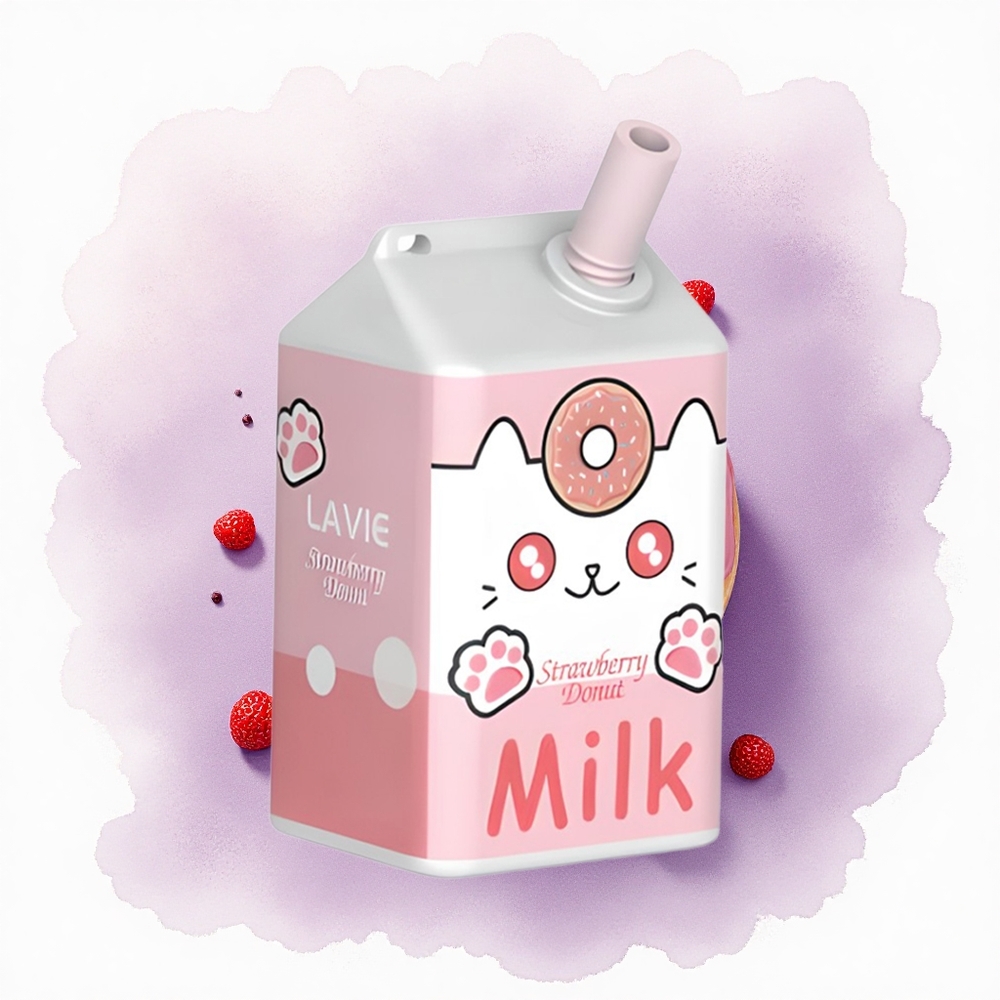 Lavie Milk 7000 Puffs Dulceață de Căpșuni 600mAh