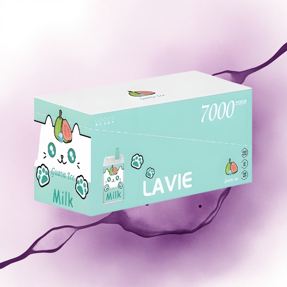 Lavie Milk 7000 Puffs Gheață de Guava 16ML 600mAh