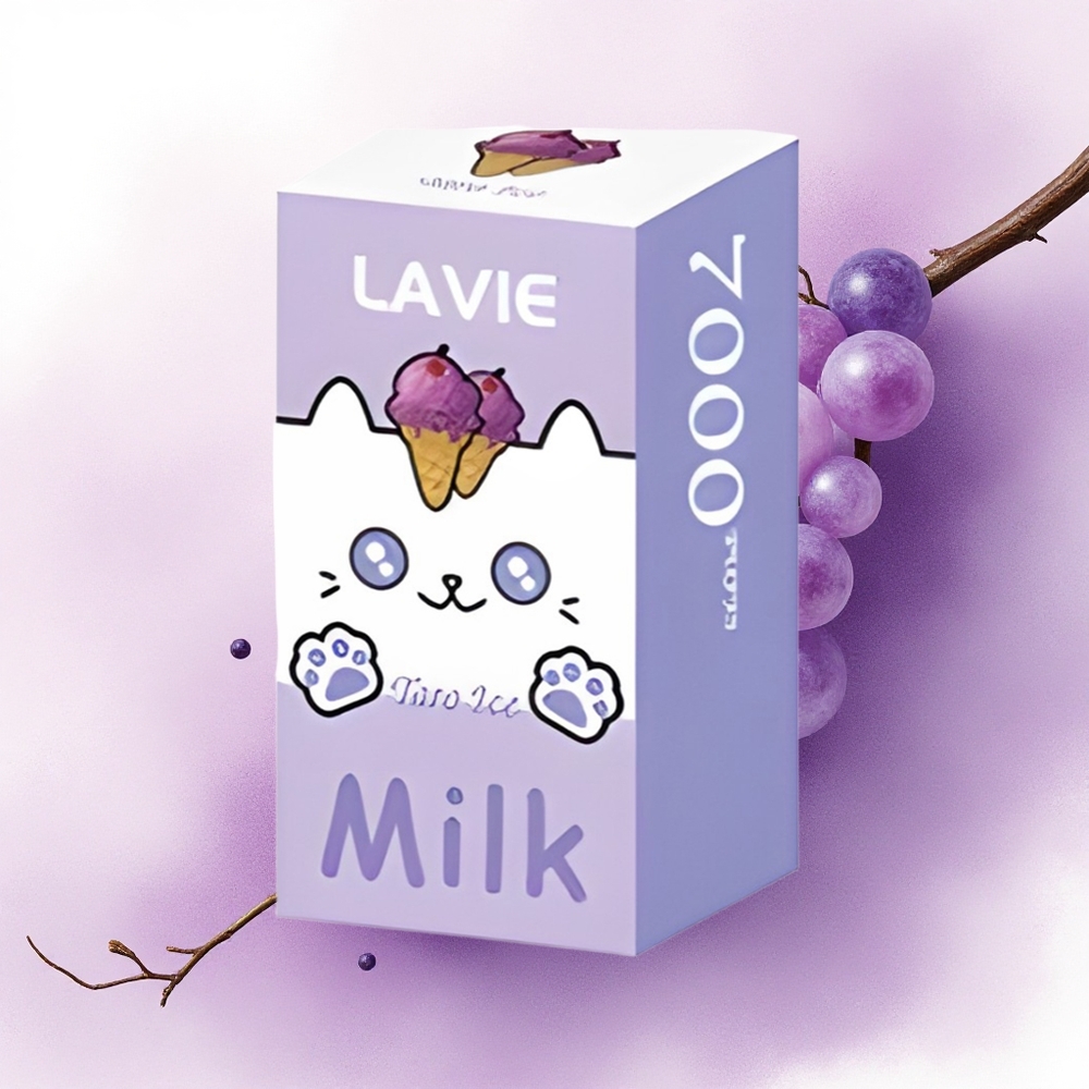 Lavie Milk 7000 Puffs Gheață de Struguri 16ML 600mAh