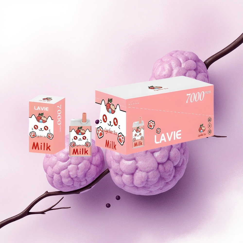 Lavie Milk 7000 Puffs Lichie Gheață 16ML 600mAh