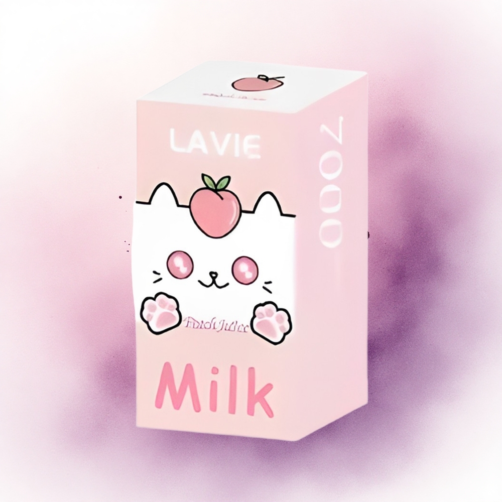 Lavie Milk 7000 Puffs Suc de piersici 16ML 600mAh Tip C