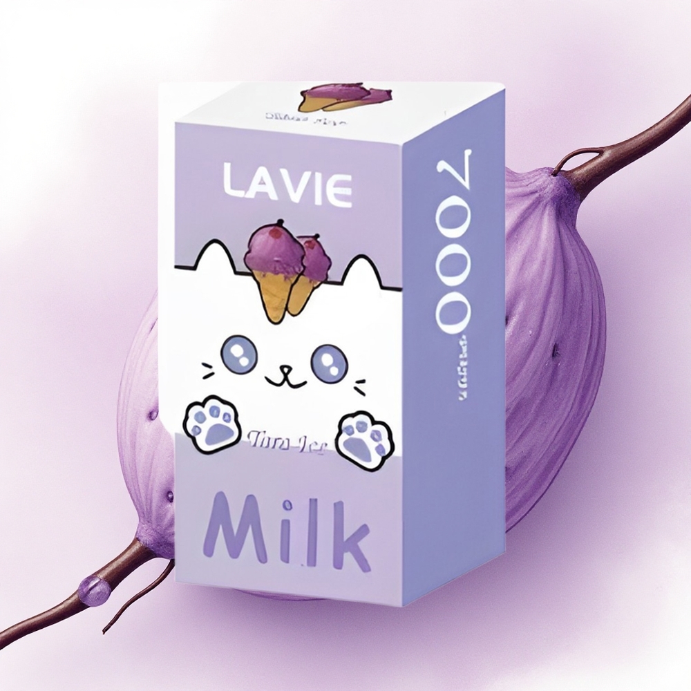 Lavie Milk 7000 Puffs Taro Gheată cu 16ML și 600mAh
