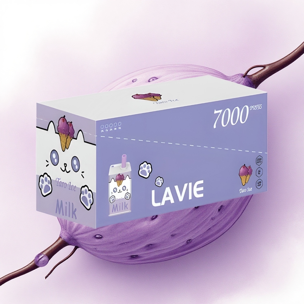 Lavie Milk 7000 Puffs Taro Gheată cu 16ML și 600mAh